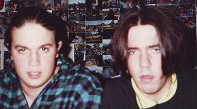Ryan & I: two impressionable brains, crammed with bloody Python scripts.