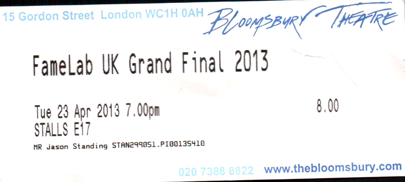 Famelab UK Grand Final 2013