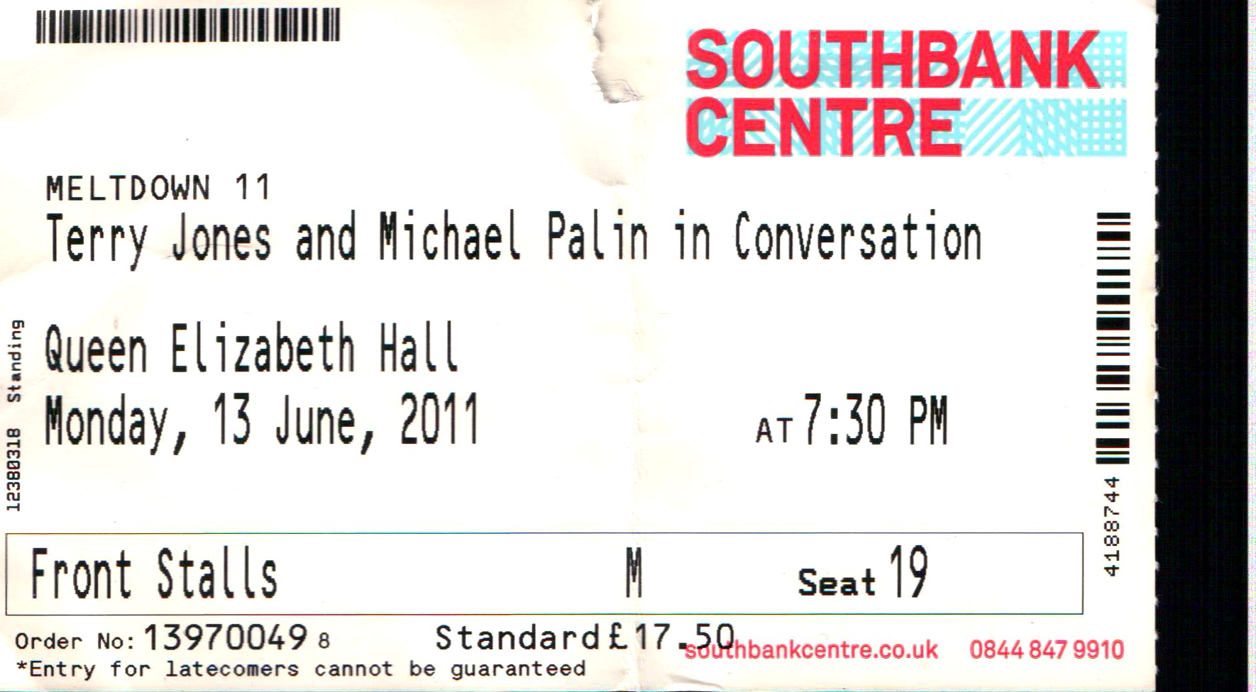 Terry Jones & Michael Palin In Conversation