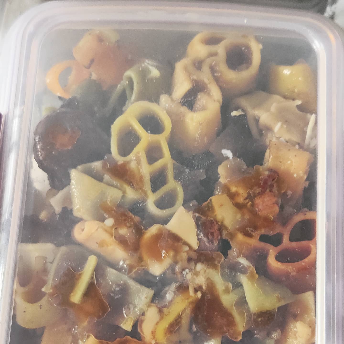 Just in case anyone's following this story – it's getting a bit competitive for space in the fridge right now, so the leftover Dick Cheese has had to go in the freezer. #testosteroni #cheesy #shamethefridgeisabosch #couldbeasmeg