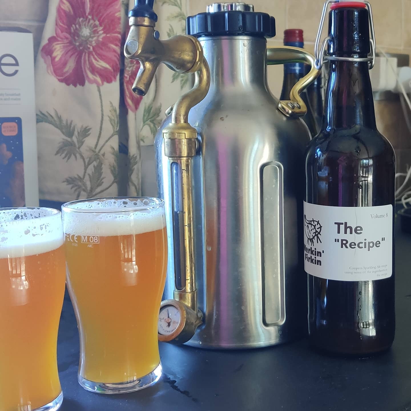 The 8th instalment in our homebrew adventures – we call this one The Recipe. Its loosely based on a Coopers Sparkling Ale recipe, except we didn't actually have any of the ingredients mentioned. So, same proportions but different gear. Using a Kveik yeast. Verdict? Probably won't kill you.