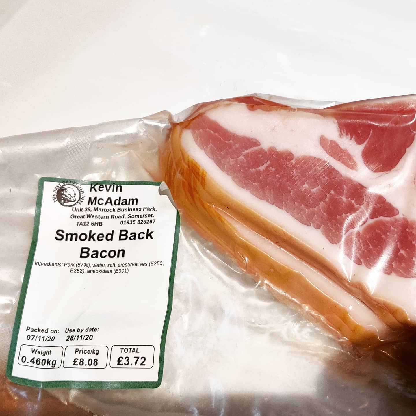 I don't believe it. Not only did we get a pork product on our trip to Ham Hill today, but it turns out it's Kevin Bacon.
