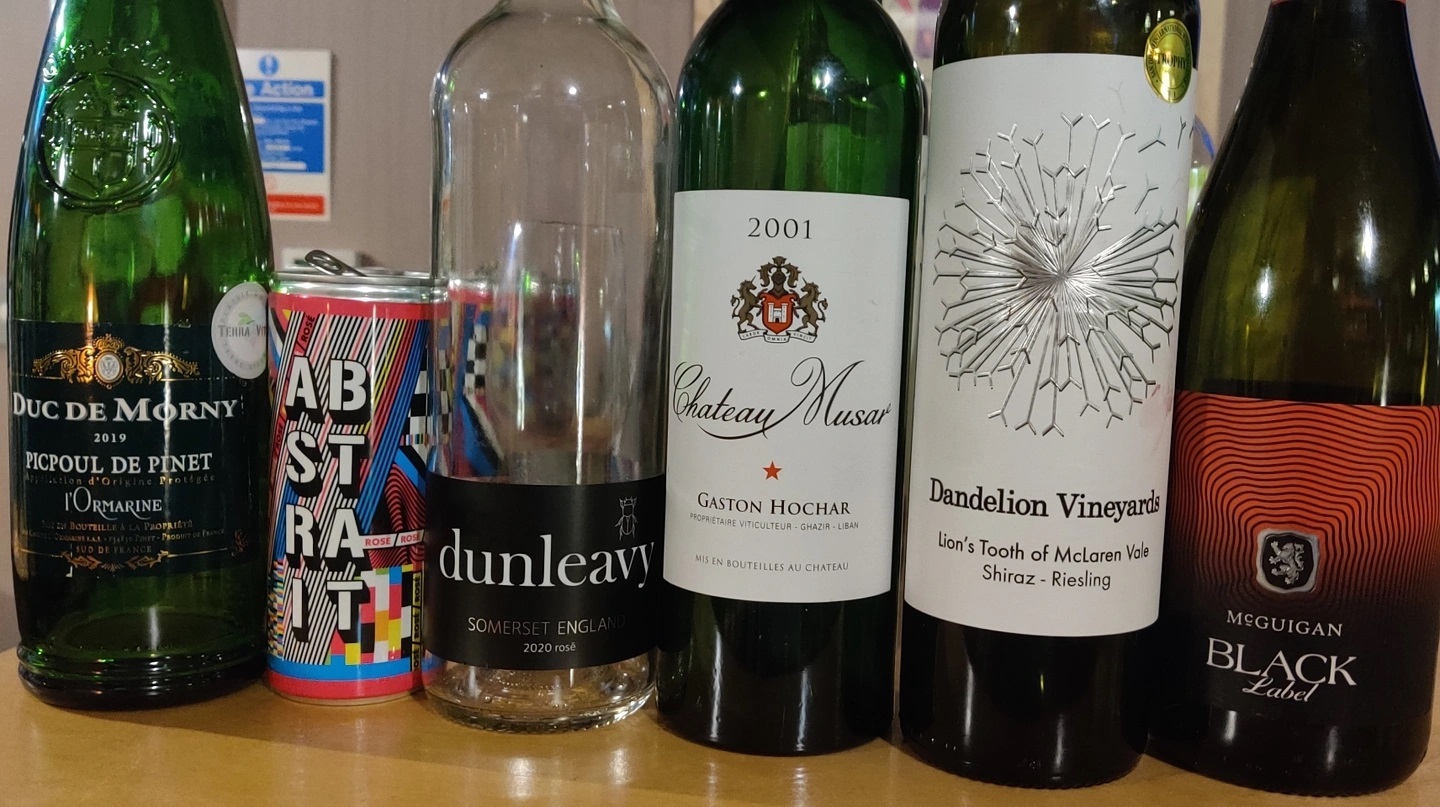 I'm rather excited to have successfully copiloted my first ever wine tasting with this delightfully eclectic lineup with the utterly marvellous @espensenspirit and paired with exquisite @doughheadsbristol pizza! Of course I was so busy concentrating I forgot to take pictures of any of the important stuff (i.e the people, or the pizza). #bristolspirit #sparklingshiraz #omnomnom #chateaumusar #dandelionwine #dunleavy
