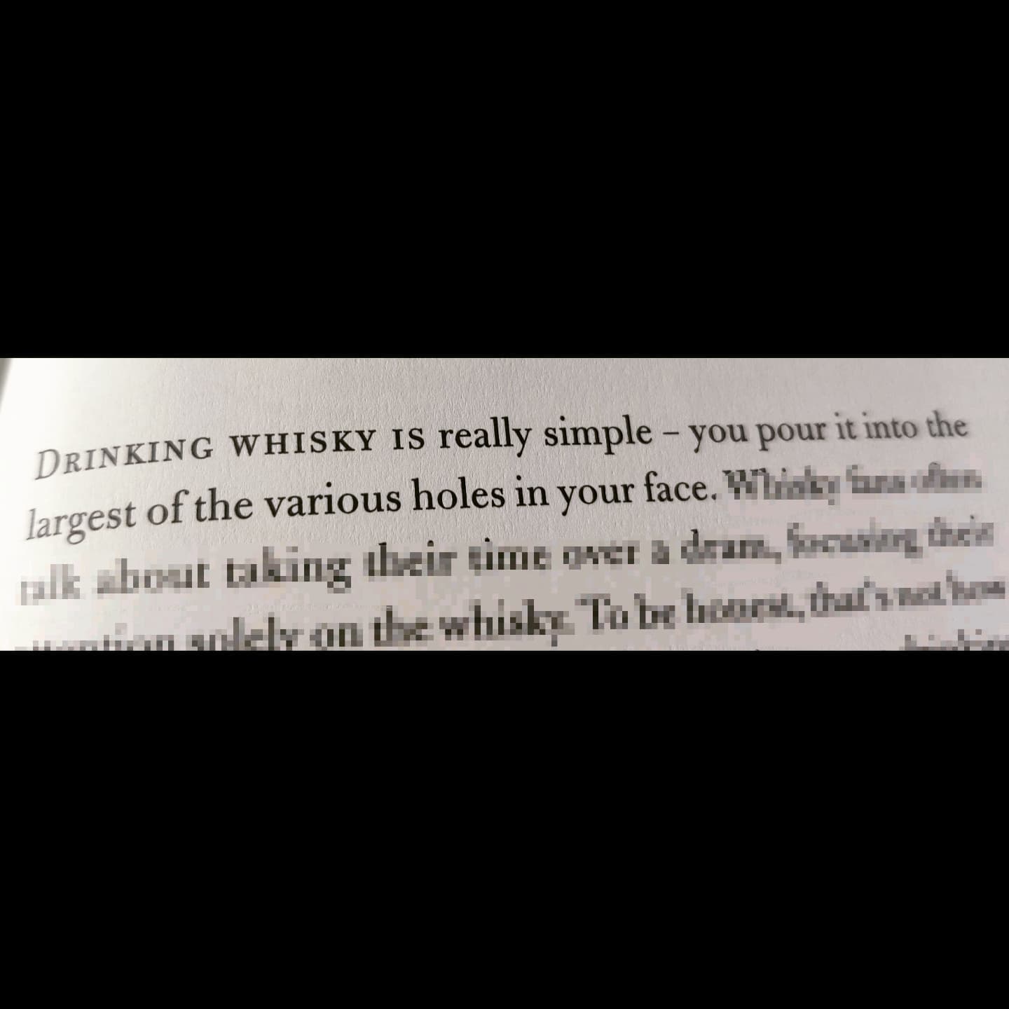 In years to come, if I ever write a whisky book, I'm going to be sure to include this excellent #whiskyquote by @meatrobot – and I fully expect other future authors to do the same. It's up there with WC Fields & his snakebite line. #philosophyofwhisky