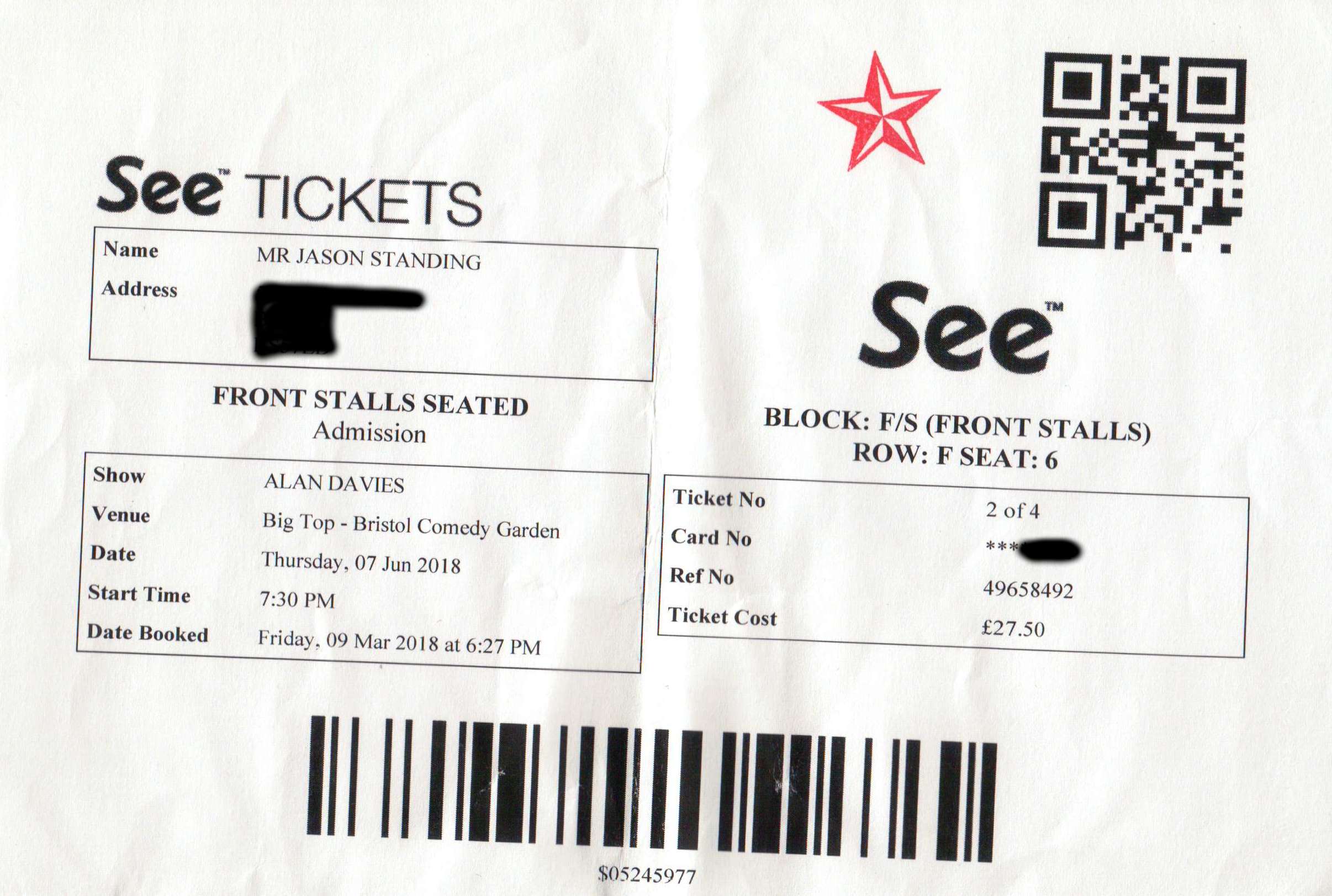 Bristol Comedy Garden: Alan Davies