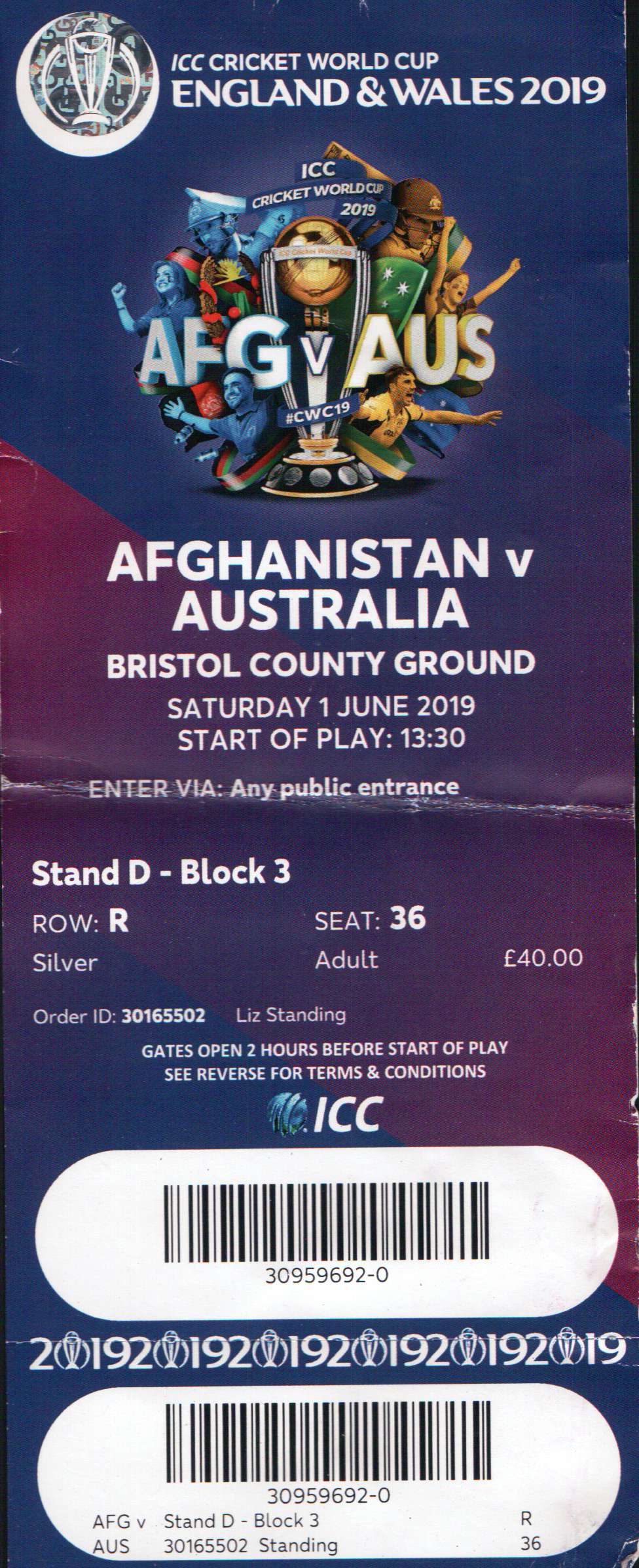 ICC World Cup: Afghanistan vs Australia
