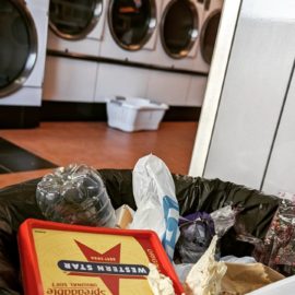 OK, so who be taking butter to a laundromat? #mysteriesoftheuniverse #itsnotbutter #ohmygodicantbelieveit #laundromatsofinstagram