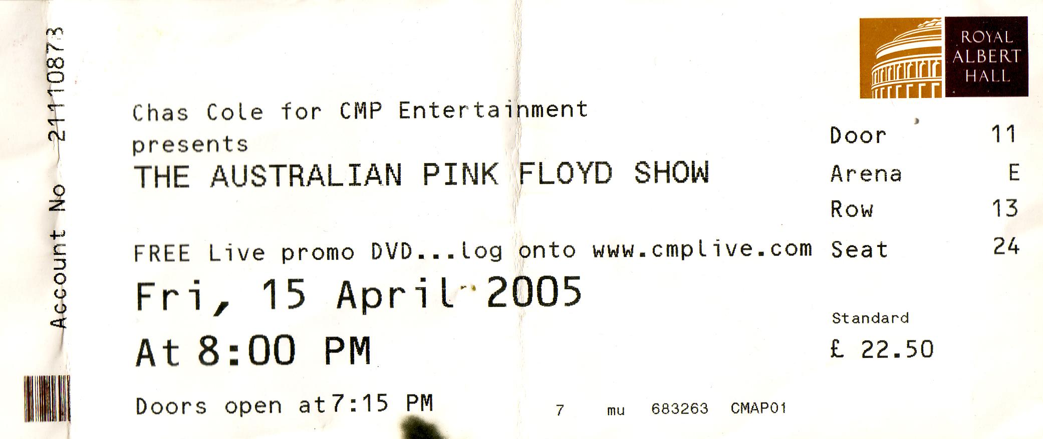 2005-04-15-Australian Pink Floyd Show