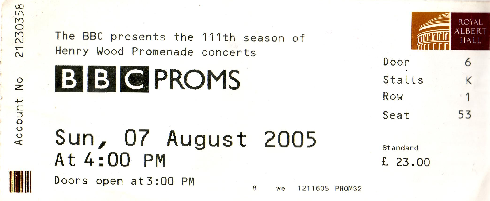 2005-08-07-BBC Proms: Verdi Requiem
