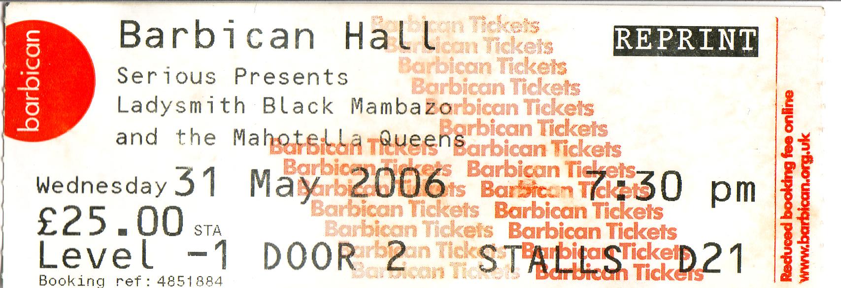 2006-05-31-Ladysmith Black Mambazo and The Mahotella Queens