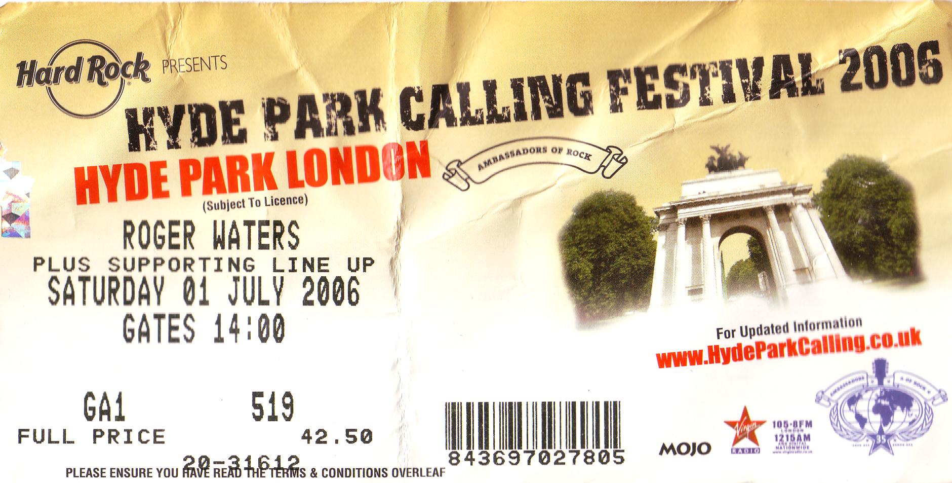 2006-07-01-Roger Waters: Hyde Park Calling