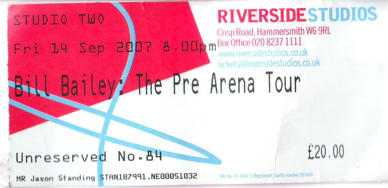2007-09-14-Bill Bailey: The Pre-Arena Tour