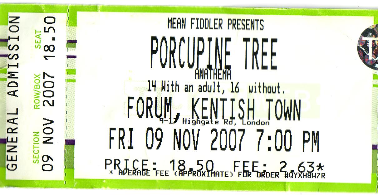 2007-11-09-Porcupine Tree: Anathema