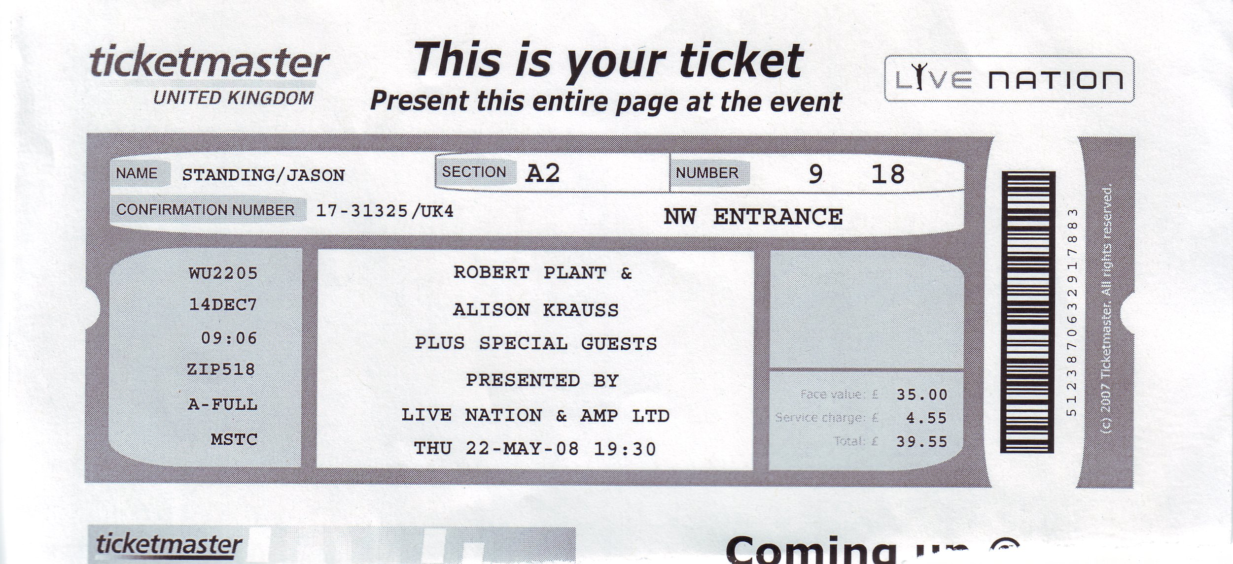 2008-05-22-Robert Plant And Alison Krauss: Raising Sand